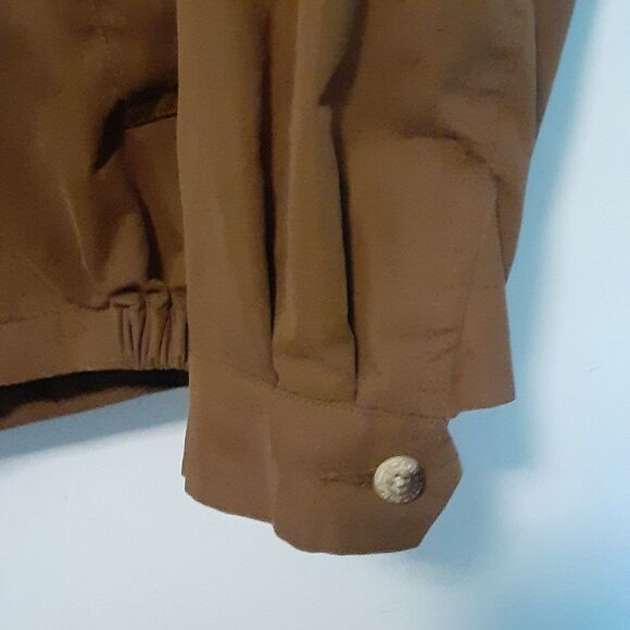 Vintage Nautica Jacket Mens Size XL Extra Large Brown Embroidered Full Zip - Picture 4 of 11